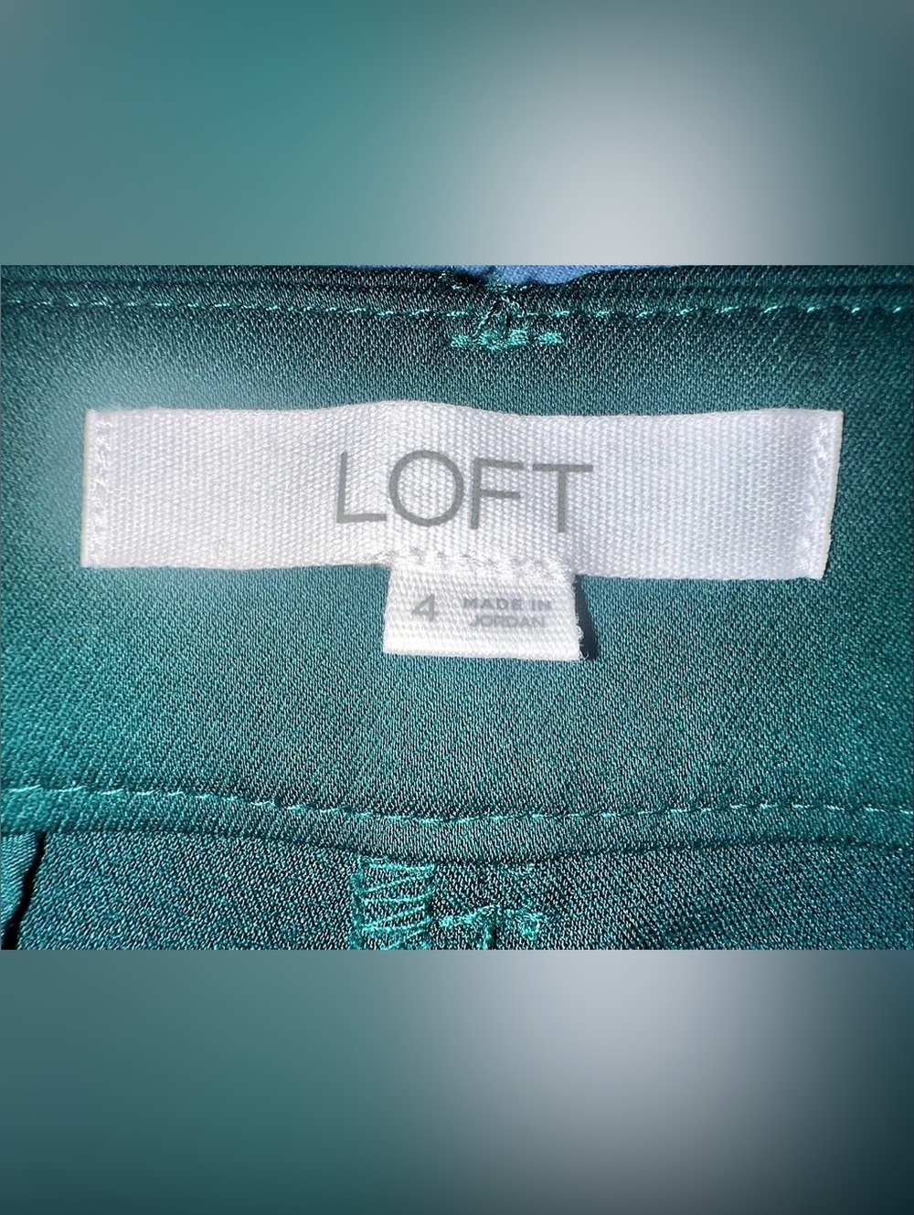Women’s LOFT ‘The Sutton Flare’ Dress Pants in Green - Size 4 - Picture 5 of 11